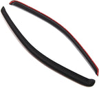 WD2-112i Dark Smoke 2 Pcs Set Window Visor (in-Channel) Deflector Rain Guard Compatible with 1997-2004 Dodge Dakota