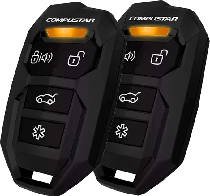 CS905-AS All-in-One 4 Button 1 Way Alarm & Remote Start System 1500' Range