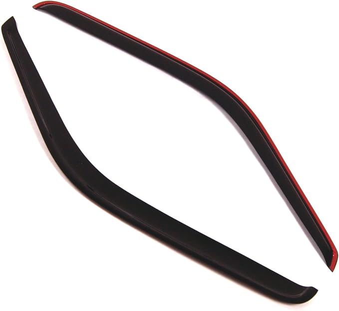WD2-126i Dark Smoke 2 Pcs Set Window Visor (in-Channel) Deflector Rain Guard Compatible with 1994-2001 Dodge Ram 1500