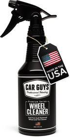 CAR GUYS Wheel Cleaner | Effective Rim and Tire Cleaner | Safe & Versatile Brake Dust Remover for Alloy, Chrome, Aluminum Rims, White Wall Tires, and More! | 18 Oz