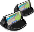 2 Pack Dashboard Car Phone Holder Mount, Universal Cell Phone Automobile Cradles Ultra Stable Slip Free Hands Free Car Accessories Compatible for iPhone, Most Smartphones and GPS