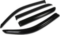 4Pcs Tape-On Window Visor Rain Guard Compatible with 2001-2007 Sequoia, Rain Shields Vent Shade Wind Deflector, Acrylic