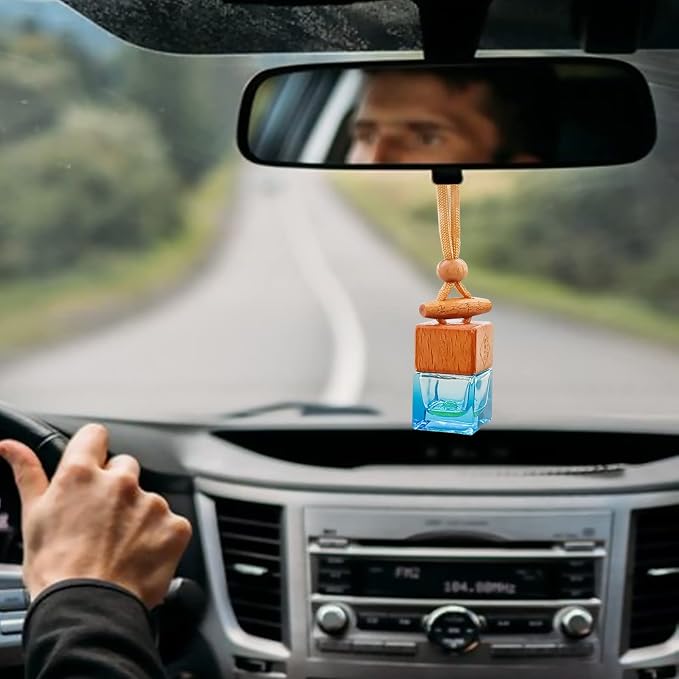 ikeda fragrance Car Air Fresheners 8ml Automotive Scents | 45-Days Long-Lasting Keep Fragrance | Automobile Hanging Diffuser Bottles | Remove Auto Odor Fresh Air for Men Home Deodorizer (Dusk)