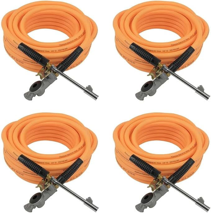 Mytee Products (4 Pack) Truck Tire Inflation Kit 3/8" ID w/Air Chuck & Glad-hand
