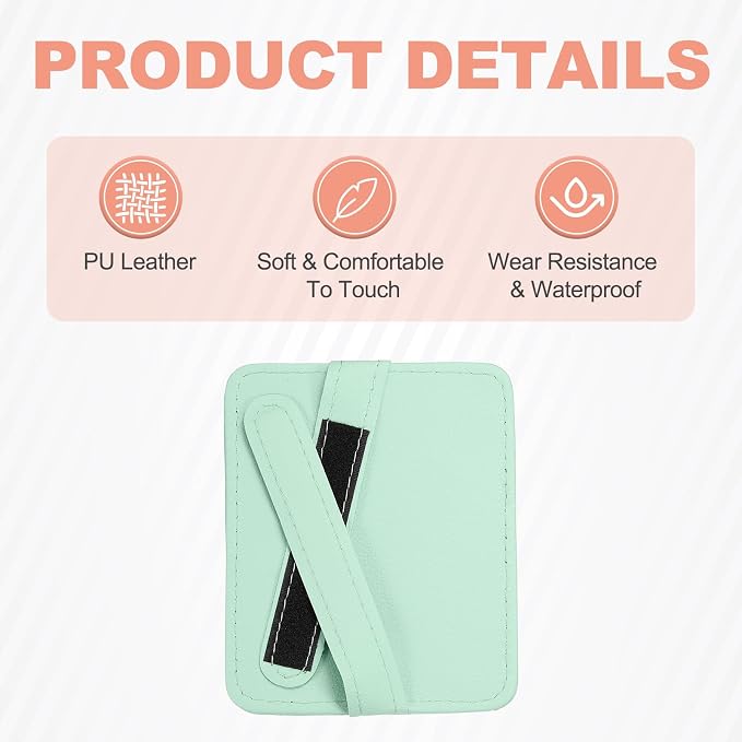 Car Sun Visor Organizer 6.02" x 4.76" Leather Multi-Pocket Visor Card Sleeve Pocket Car Truck SUV Interior Storage Pouch for Driving License Credit Cards Bills Sunglasses, Blue