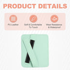 Car Sun Visor Organizer 6.02" x 4.76" Leather Multi-Pocket Visor Card Sleeve Pocket Car Truck SUV Interior Storage Pouch for Driving License Credit Cards Bills Sunglasses, Blue