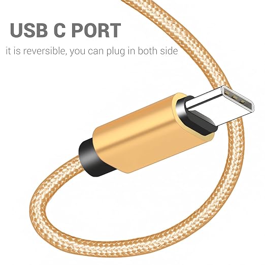 Short USB C Cable [4-Pack 8 inch], 3A Fast Charging USB 2.0 Data Transfer to Type C Phone Charger Cord Nylon Braided Compatible with Samsung Galaxy S10 S9, Pixel 3, LG V30, Charging Station