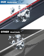 in-Channel Rain Guards Compatible with 2005-2015 Tacoma Double Cab Window Vent Visor Window Deflectors Vent Shades Tacoma Accessories