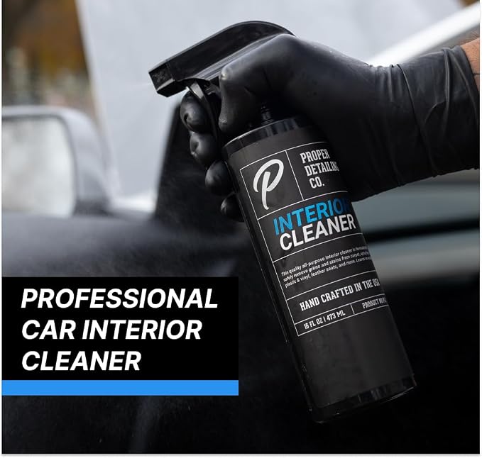 Interior Car Cleaning Kit - Professional Auto Detailing Supplies with Brush for Complete Vehicle Interior Detailing - Car Interior Cleaner Kit for Deep Cleaning. Car Detailing Interior Detailing Kit.