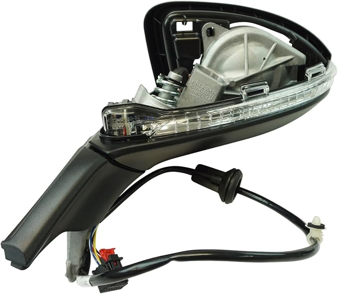 2 Piece Driver and Passenger Side Mirror Assembly Set Electric Adjustment Heated No Memory Gray Compatible with 2015-2018 Volkswagen GTI Golf Golf R 2016-2019 SportWagen VW1320154 VW1321154