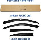 Window Visors Rain Guards for Honda Civic 2001 2002 2003 2004 2005, Out-Channel Window Vent Wind Deflectors Visors Shades for 01-05 Civic 4-Door Sedan