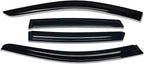 Extra Durable Outside-Mount Auto Vent Window Visor, Fits 2013-2018 Nissan Altima (Sedan), UV Protection Rain Guard, Original Wind Deflector, No-Drill Easy Install, Dark Smoke, 4-Pcs