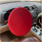 Zpana Car Steering Wheel Sun Shade Cover, Anti Heat Vehicle Steering Wheel Sunshade Shield, Automotive Interior Wheel Sun Block Protector Accessories, Universal for SUV, Sedan, Truck (Red)