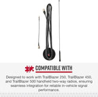 Cobra GMRS Road Trip Antenna Full Kit with Accessories for Vehicle Use - in-Vehicle GMRS Antenna Kit for GMRS Mobile and Handheld Radios, Improved Range and Mobile Capability