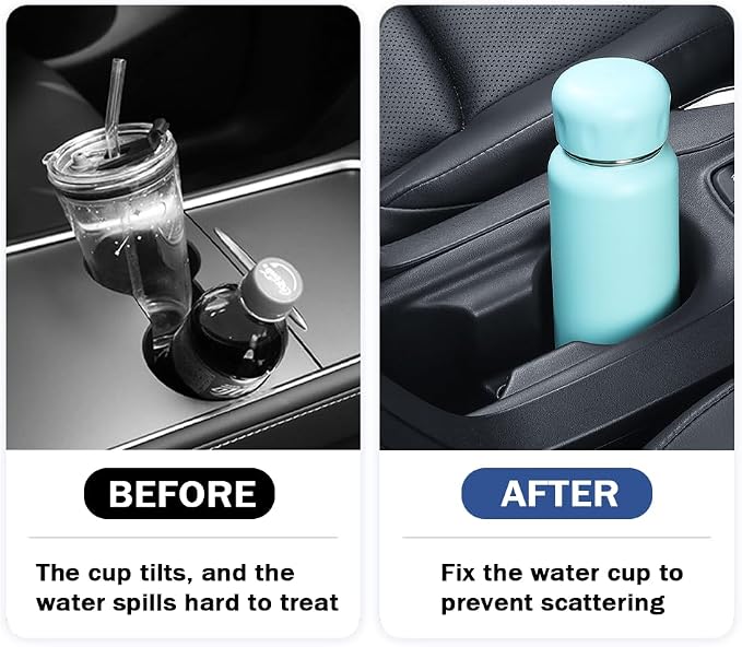 2026 Latest Car Cup Holder Insert/Holder Position Limiter - Anti Shake Silicone Car Coasters Bottle Stabilizers with Self-Adhesive - Car Must Haves Cup Holder Inserts for Car Truck SUV (3PCS)