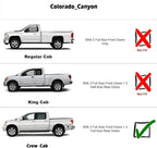 Side Wind Vent Deflector Sun Rain Guards for 2023-2025 Chevrolet Colorado & GMC Canyon Crew Cab,4pcs Outside Mount Style Dark Smoke Nice Window Visor 94218