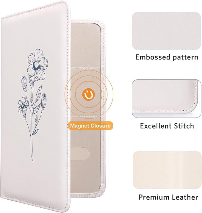 CoBak Car Registration and Insurance Holder - Vehicle Glove Box Car Organizer,Auto Truck Comparment Accessories Case with Magnetic Closure for Essential Document,Driver License,Cards