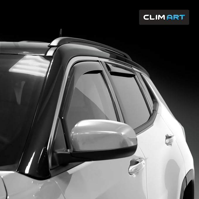 in-Channel Incredibly Durable Rain Guards for Jeep Compass 2017-2026, Original Window Deflectors, Vent Window Visors, Vent Deflector, 4 pcs. - 617264