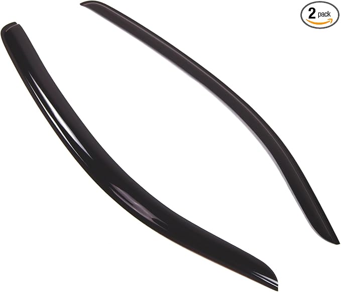 Outside Mount Window Vent Visors Rain Guards Compatible with Toyota Tundra REG Cab 2007-2016 | Side Window Wind Deflectors Rain Shields | Smoke Tinted, 2 Pcs Set, DGWV-458
