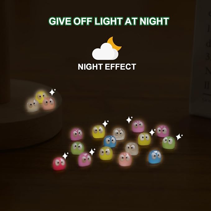 Cute Luminous Soot Sprites,35 Pcs Automotive Interior Decoration Accessories for Car Rearview Mirror and Dashboard,Cute Anime Decor for Home Garden Office,Funny Ornament Gifts(Multicolour)