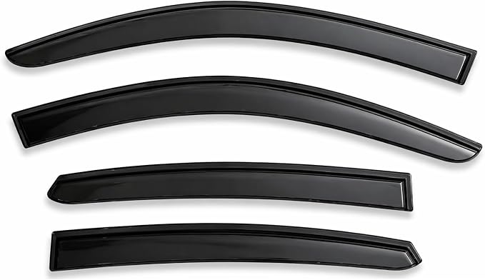2023-2026 Tape-On Rain Guards for Honda Accord Side Window Visor Deflectors SE LX EX Sport EX-L Sport-L Touring Hybrid Durable Tinted Vent Shade 2024 2025