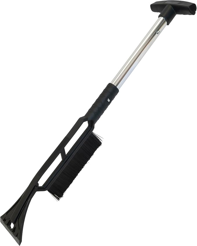 3-in-1 Emergency Shovel for Car or Truck, Foldable with Ice Scraper, Ice Brush, Compact Storage for Vehicle or Hiking, Use in Snow, Dirt, Ice, or Gravel