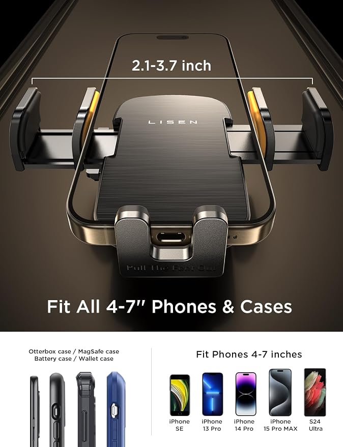CD Phone Holders for Your Car | Protect Your Car Interior Sturdy Car Phone Holder Mount Holds Your Phone Securely Even on Bumpy Road