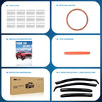 in Channel Window Rain Guards for Toyota Camry 2018 2019 2020 2021 2022 2023 2024 Vent Window Visors, Window Deflectors-4PCS