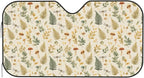 Windshield Sun Shade Mushroom Botanical Leaf Vintage Car Front Window Sunshade Cover for Truck SUV Blocks UV Rays Automotive Visor Interior Protector 51 x 27.5 inch