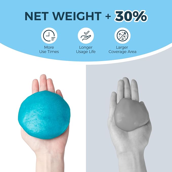 2Pcs Cleaning Gel for Car, 7oz Car Detailing Tools, Cleaning Putty Gel, Interior Cleaner Universal Dust Cleaner for Keyboard, Laptop, Air Vents (Bluebell)