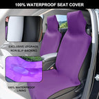 Premium Waterproof Seat Cover Towel Protector Neoprene Universal Fit, Upgraded 100% Washable & Removable Non-Slip Sweat Carseat Towel Covers, Perfect for Gym/Yoga/Workout（Purple,1PCS