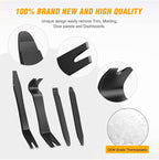 5 PCS Nylon Auto Trim Removal Tool Kit No-Scratch Removal Tool Kit for Car Clip Panel & Audio Dashboard Dismantle Black