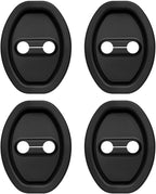 4PCS Upgraded Car Door Latch Guard Cover,Silicone Car Door Lock Cover for Car Door Protector and Noise Reduction,Universal Automotive Exterior Accessories (4 PCS)