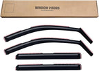 in-Channel Window Visors Rain Guards for 2019-2026 Chevy Silverado/GMC Sierra 1500 Crew Cab, Window Vent Wind Shades Deflectors