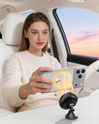 MagSafe Car Mount, Magnetic Car Phone Holder for Car Dashboard, 360° Rotating Strong Magnet Phone Mount with 3M VHB Adhesive, Compatible with iPhone 17/16/15/14/13/12 & MagSafe Cases