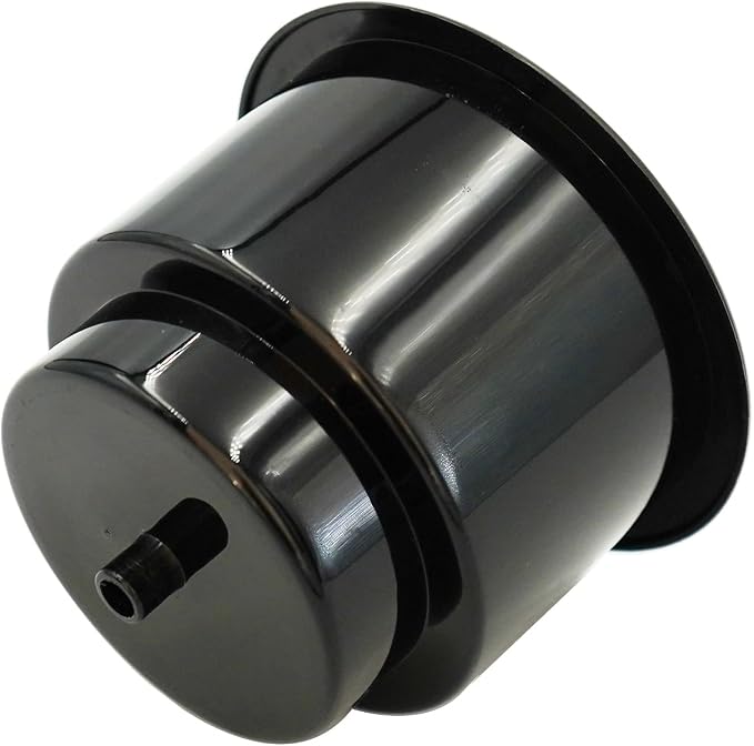 Black Plastic Cup Drink Holder Insert with Drain for Boat Car Marine Rv, 10PCS