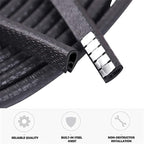 Universal Car Door Guards 66Ft(20M), Rubber U Shape Edge Trim Protection Strip, Black No-Glue Design Fits Most Vehicles