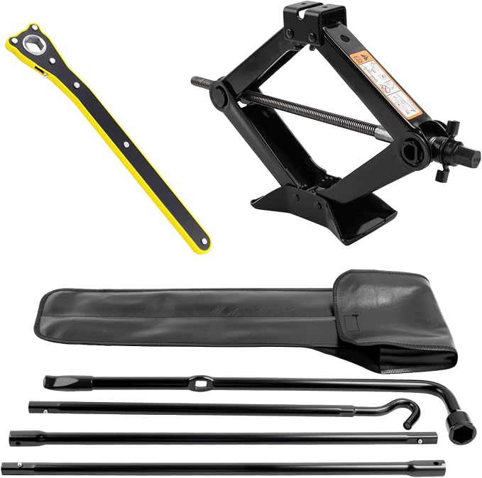 Spare Tire Jack Kit Compatible with 2004-2018 F150, Scissor Jack 2.5 Ton Heavy Duty Lifting Jack & Spare Tire Lug Wrench Tool Kit Replacement Tire Repair Tool