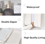 Clear Makeup Bag Small, TSA Approved Portable Toiletry Bag with Zipper Cosmetic Travel Bag Makeup Organizer Case Mini Makeup Pouch for Purse Car Organizer Bag for Women Men