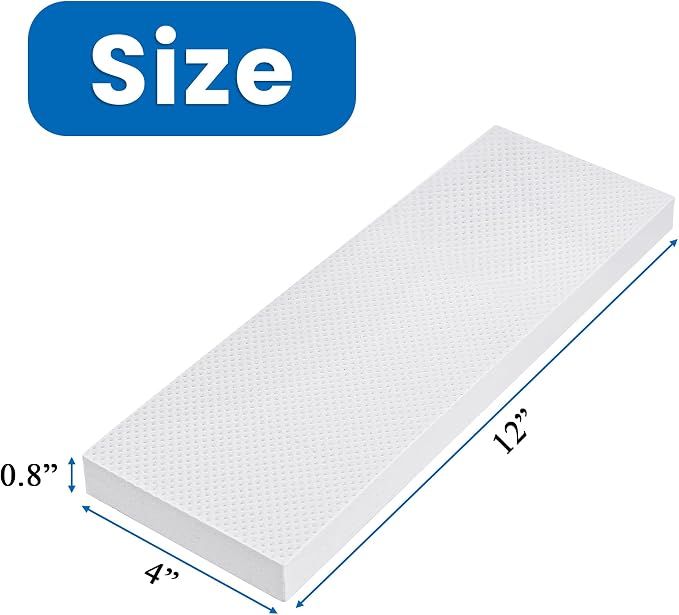 6 Pack White Garage Wall Protectors, Garage Corner Edge Bumper Wall Foam Padding for Car Doors, Self Adhesive EVA Foam Pad for Parking Vehicle