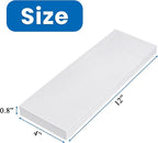 6 Pack White Garage Wall Protectors, Garage Corner Edge Bumper Wall Foam Padding for Car Doors, Self Adhesive EVA Foam Pad for Parking Vehicle