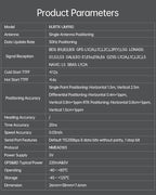 MJ GPS RTK Module, Centimeter-Level high-Precision Tracker, All-Constellation(GPS/BDS/GLONASS/Galileo/QZSS) GNSS Receiver, Real-time Positioning of Vehicles and GPS surveys (MJRTK-UM980)