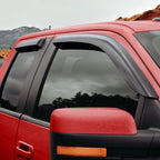 Voron Glass Tape-on Extra Durable Rain Guards for Trucks Ford F150 2004-2014 SuperCab, Window Deflectors, Vent Window Visors, 4 Pieces - 130096
