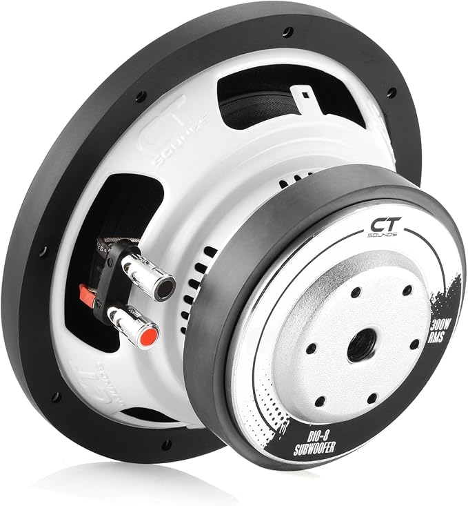 CT Sounds Bio 8” 600-Watt Dual 4-Ohm Car Subwoofer