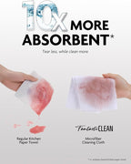 Microfiber Cleaning Cloth Rolls- 675 Sheets (9 Rolls of Pink) | 12'' by 12'', Super Absorbent, Lint-free, Tear-away Microfiber Towel Roll, for All-Purpose Cleaning
