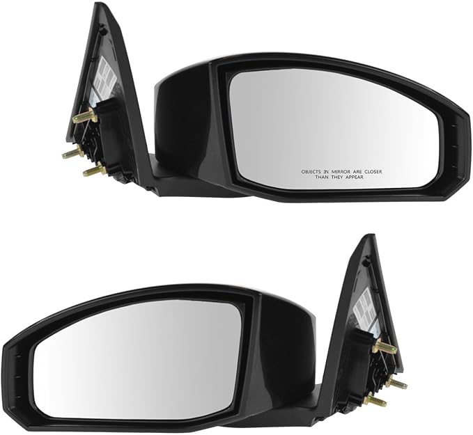 2 Piece Driver and Passenger Side Mirror Assembly Set Electric Adjustment Heated No Memory Black Compatible with 2003-2009 Nissan 350Z NI1320209 NI1321209
