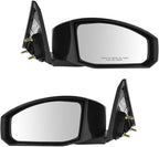 2 Piece Driver and Passenger Side Mirror Assembly Set Electric Adjustment Heated No Memory Black Compatible with 2003-2009 Nissan 350Z NI1320209 NI1321209