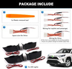 LED Light Inner Door Handle for Toyota RAV4 2025 2024 2023 2022 2021 2020 2019 Accessories Bowl Mood Lighting Decorative Interior Lamp 4PCS (Blue)