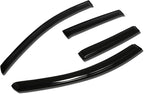 4Pcs Tape-On Window Visor Rain Guard Compatible with 2007-2012 Nissan Versa Sedan Hatchback, Rain Shields Vent Shade Wind Deflector, Acrylic