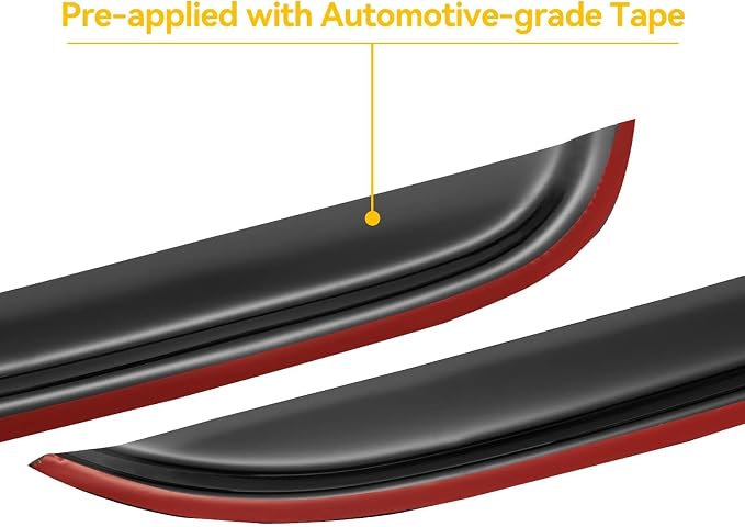 Window Rain Guards for 2007-2013 Chevy Silverado/GMC Sierra 1500/Avalanche, 07-14 Silverado/Sierra 2500HD 3500 HD/Suburban/Yukon XL Window Visors Vent Guard Shade Deflector Crew Cab